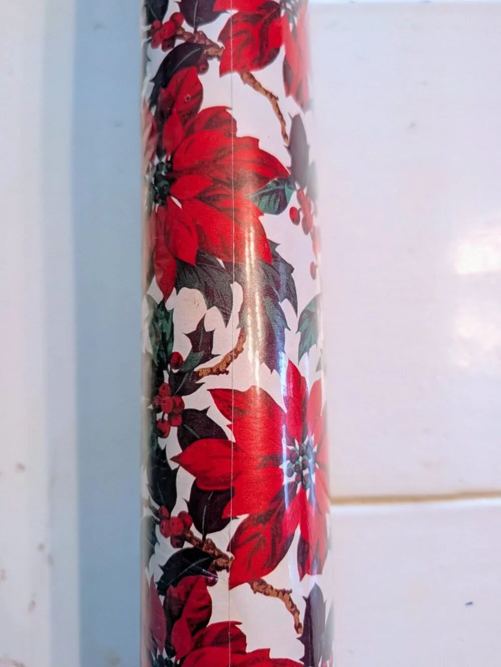 Lot of 3 VTG Plus Mark American Greetings Christmas Wrapping Paper NOS USA 90s